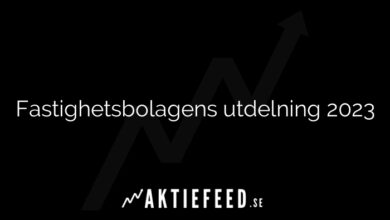 Fastighetsbolagens utdelning 2023