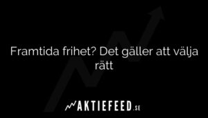 Framtida frihet? Det gäller att välja rätt