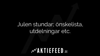 Julen stundar; önskelista, utdelningar etc.