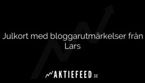 Julkort med bloggarutmärkelser från Lars