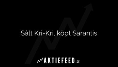 Sålt Kri-Kri, köpt Sarantis