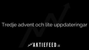 Tredje advent och lite uppdateringar