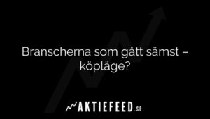 Branscherna som gått sämst – köpläge?