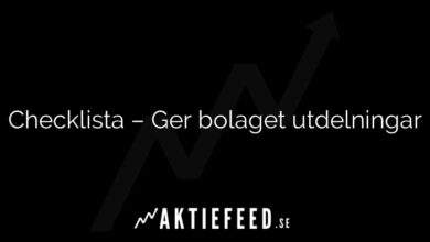 Checklista – Ger bolaget utdelningar