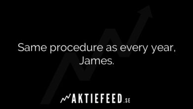 Same procedure as every year, James.