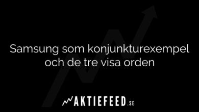 Samsung som konjunkturexempel och de tre visa orden